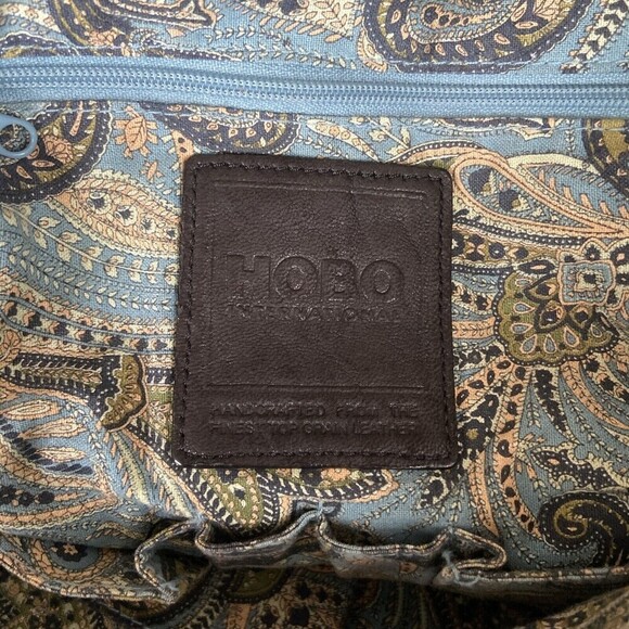 HOBO International Leather Handbag Black Shoulder Boho Tote Bag - Picture 14 of 15